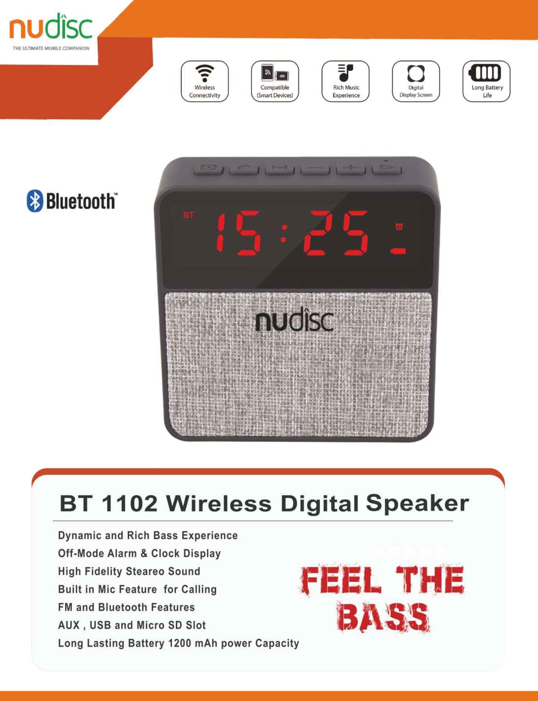 Bportabel  Blue Tooth  Speaker  NDBT  1102