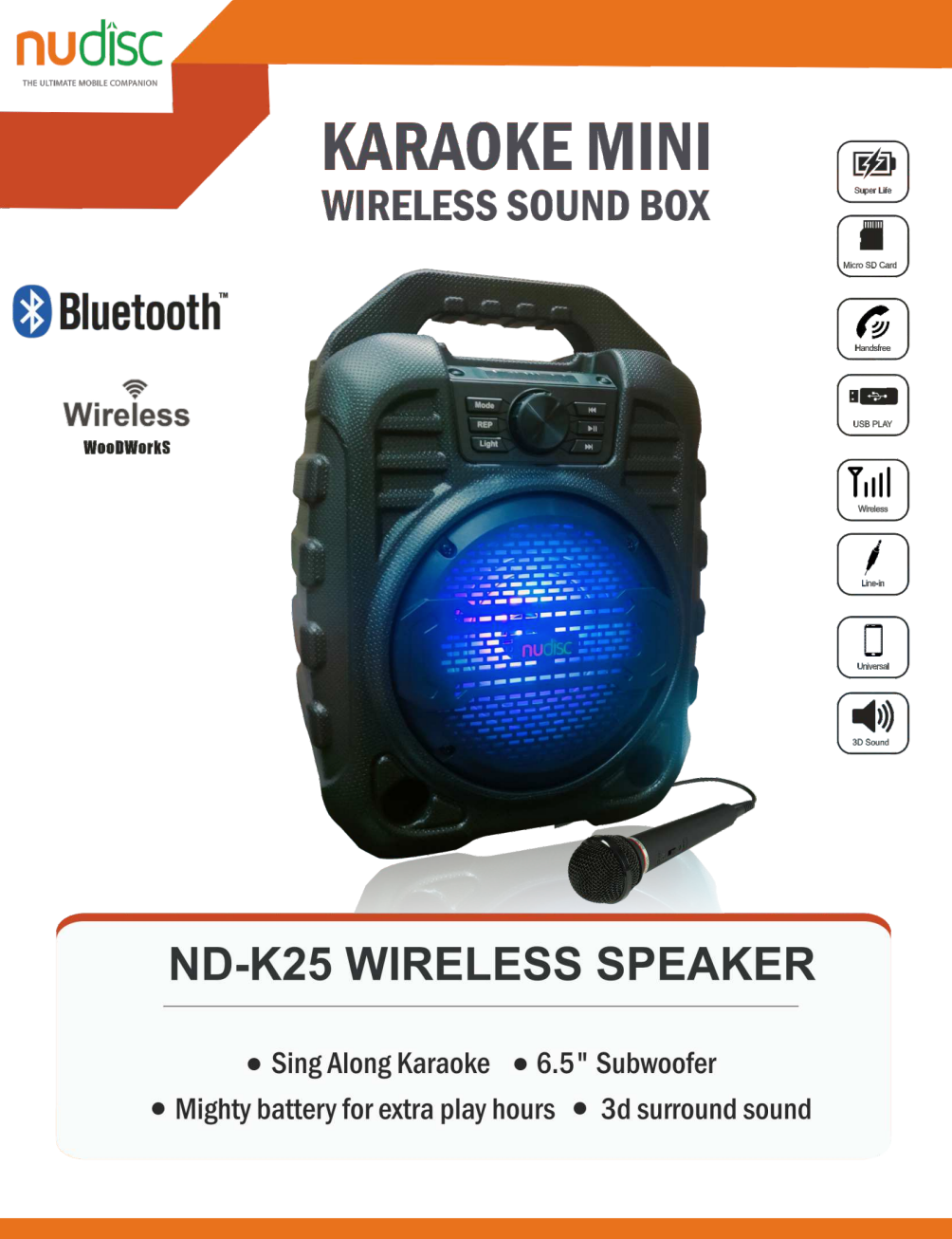 Bportabel  Blue Tooth  Speaker K25 With MIC